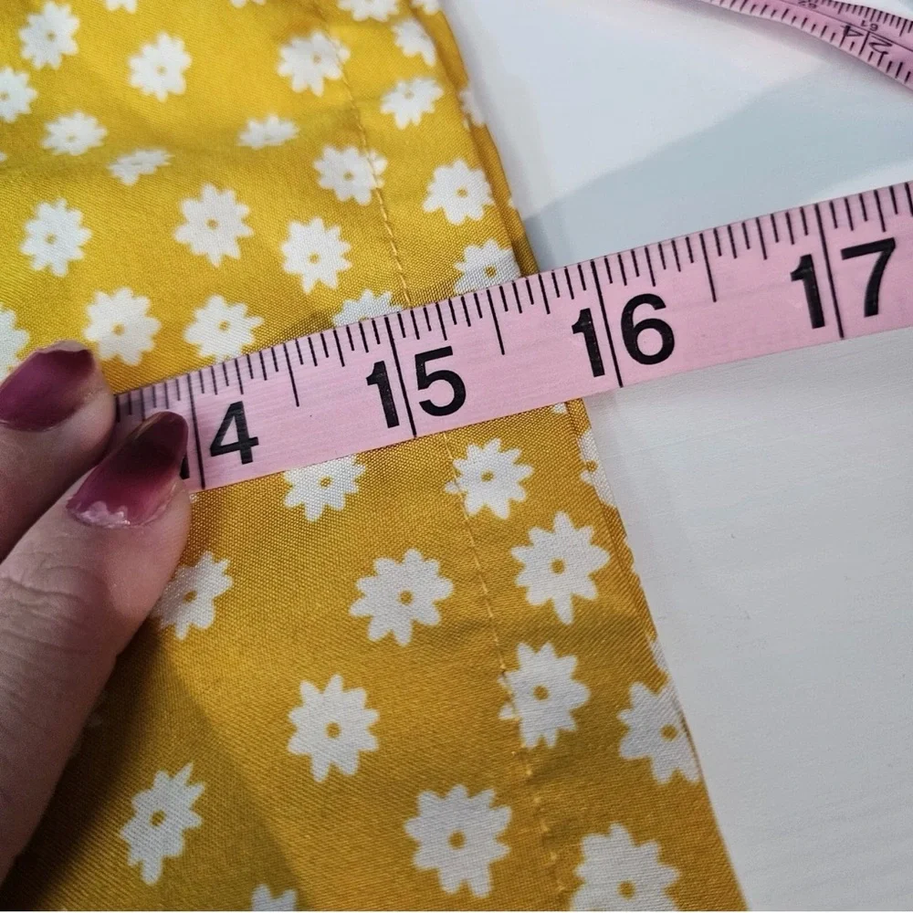 Zaful - Yellow Floral‎ Mini Skirt